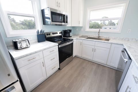 Brand new stainless steel appliances