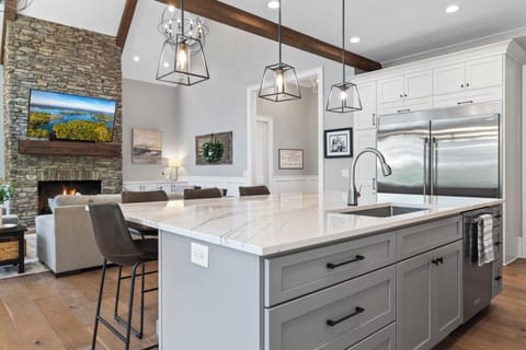 View from Kitchen into the Living Room
