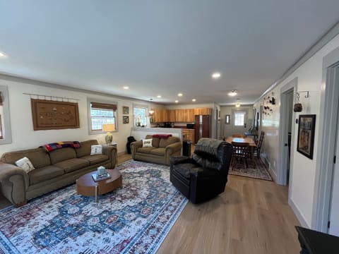 Full view of home with bedrooms on right wall