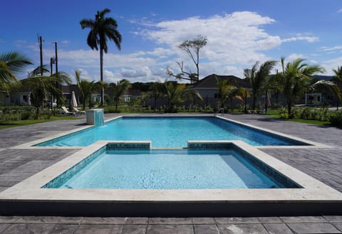 Beautiful Community pool with shallow pool attached.