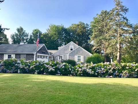 Side House View 1, Hydrangea Lined Driveway