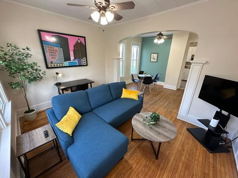 Relax and grab snacks while watching your favorite movie or stream. If you want more relaxing and lying experience  just pull out the sofa to convert to a couch.