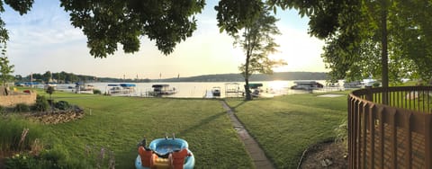 View of the yard and lake access