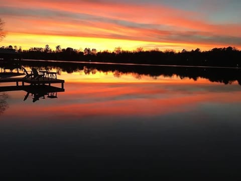 Sunset view from the dock