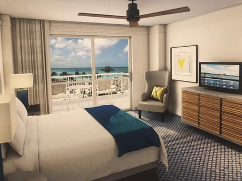Master Bedroom overlooking beach and amazing sunsets.