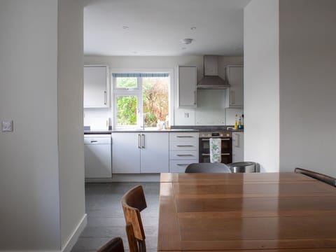 Furniture, Flooring, Interior Design, Floor, Wood, Ceiling, Cabinetry, Countertop, Room, Kitchen