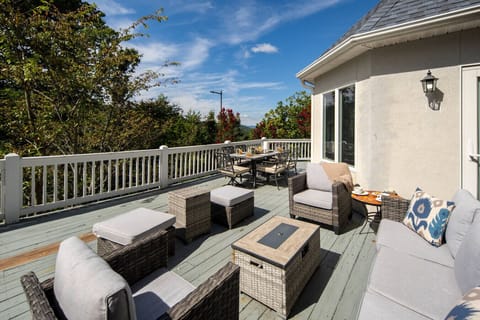 Spacious Deck | Outdoor lounge and dining areas with breathtaking mountain views