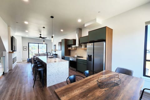 Large open concept living/kitchen/dining.