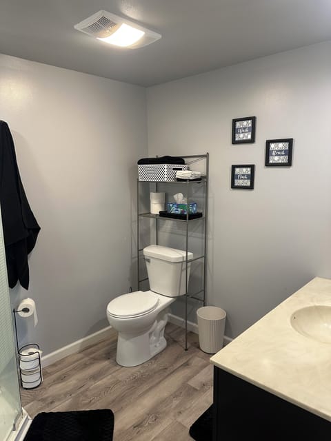 Bathroom with stand up shower