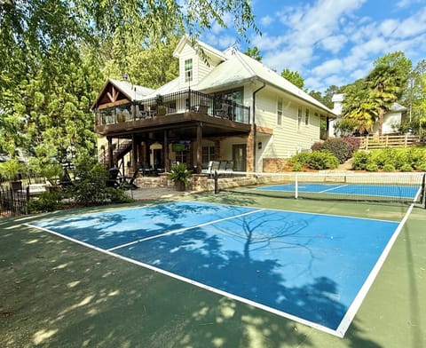 Have a blast with friends and family on the private pickleball court!