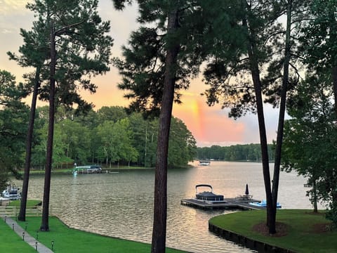 Beautiful view of Lake Oconee from the back deck 
