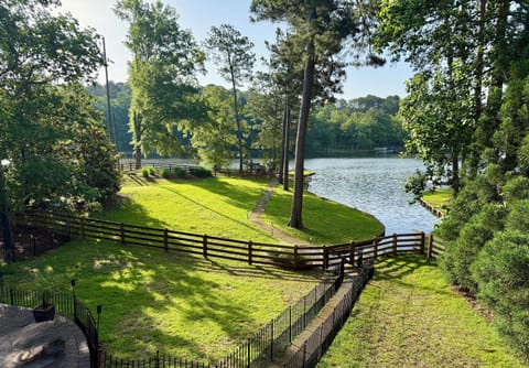 Lake view from the covered porch 