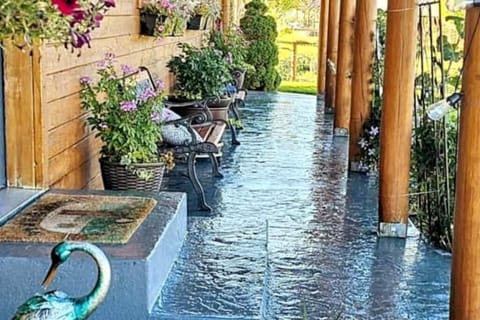 Front porch. Relax and enjoy the wildlife. Maybe even a cattle drive 🤠