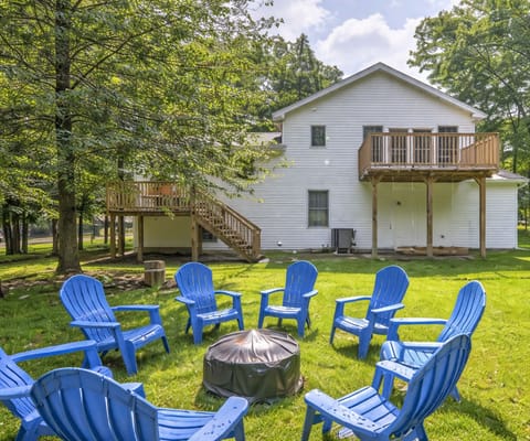 End the day around the wood burning fire pit or bring out your inner child on the deck swings!