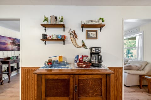Coffee area in the kitchen
