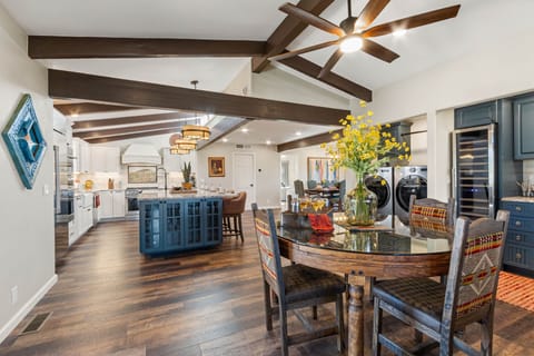 Eat in kitchen with seating for four.