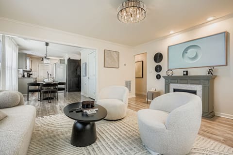 Sophisticated style with plush seating and curated décor for a luxe experience