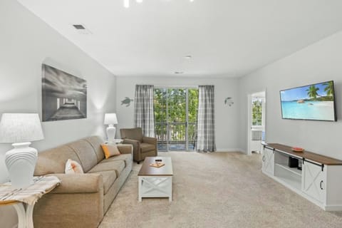 Enough room for the whole family to sit around the TV for movie night.