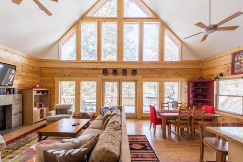 The open concept and large windows on the front of the Residence allows everyone to feel the nature.