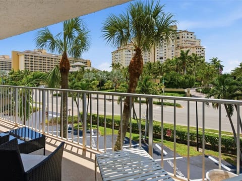 Balcony View Directly Across From Public Beach Entrance