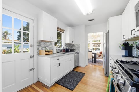 Open kitchen and dining area perfect for cooking and entertaining
