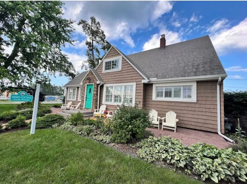 Street view! Easy to find with teal front door! 