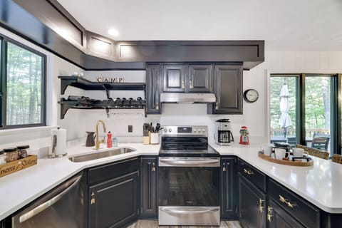 Fully stocked kitchen