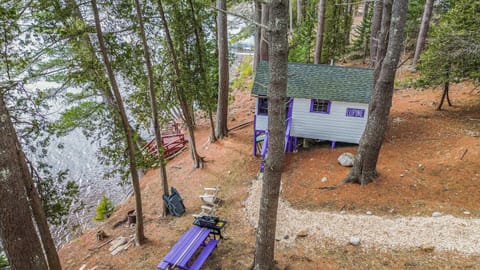 Aerial picture of the cabin