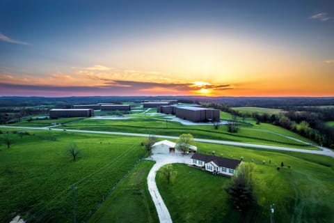 Kentucky sunset from our place - vacation doesn't get much more relaxing.