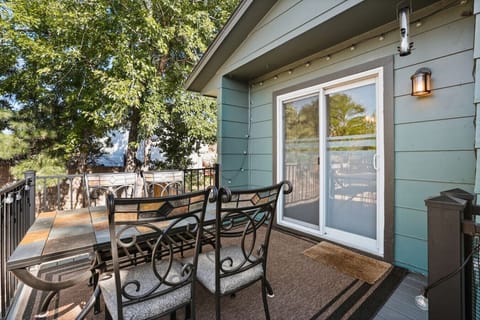 Deck Overlooking Backyard - Dining Area