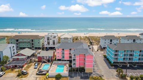 Beach access directly in front of the building