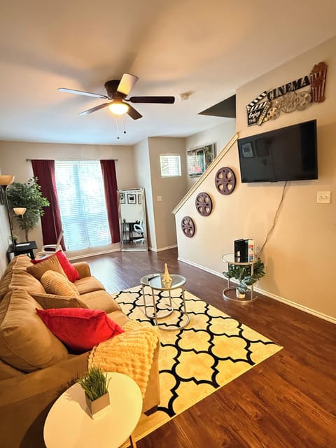 interior, accessibility, interior staircase, indoor, climate control, couch, living area, television