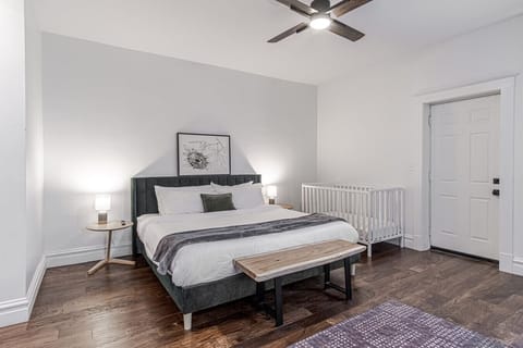 Family-friendly comfort awaits with a plush king bed and a crib always available—no need to request extra sleeping arrangements when traveling with a baby or toddler.