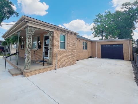 This home provides ample parking in the private, roomy driveway. 