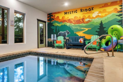 Enjoy endless fun in the private 16×13 ft indoor pool.
