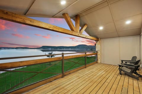 Enjoy a night cap on the balcony