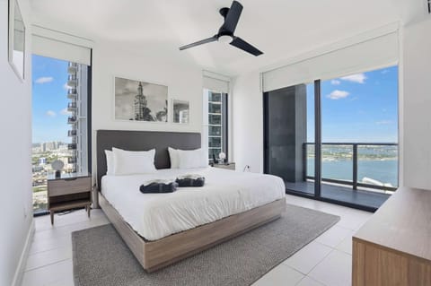 Unwind in this luxurious king-size bed after a day of exploring.
