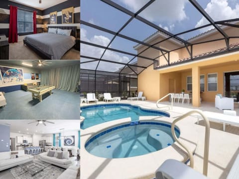 Vacation rental near Disney managed by Orlando Rent a Villa with screened in private pool and spa