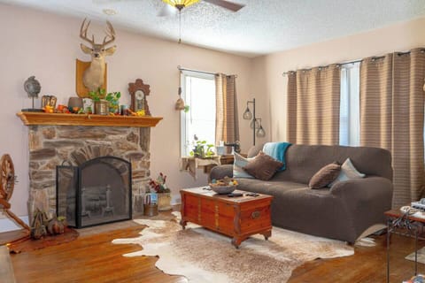 Stream your favorites on the flat-screen Smart TV.