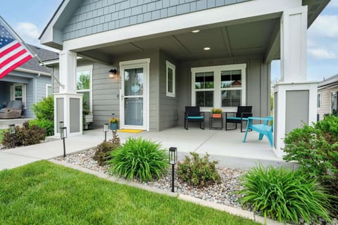 Private front porch seating — enjoy morning coffee or unwind in the evening.