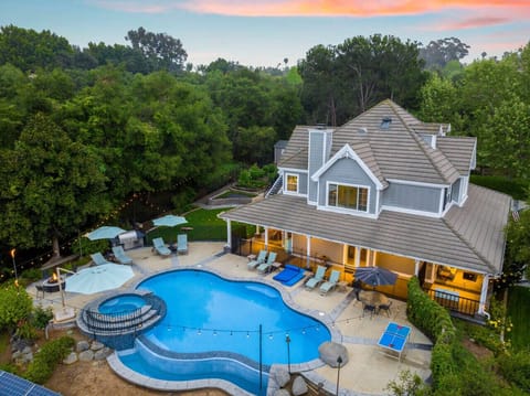 Start your day with a refreshing dip in the pool, then unwind in the spa. Evenings here are magical with the string lights illuminating our private oasis.