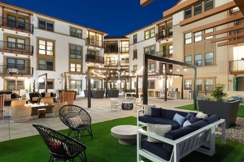 Outdoor lounge seating areas