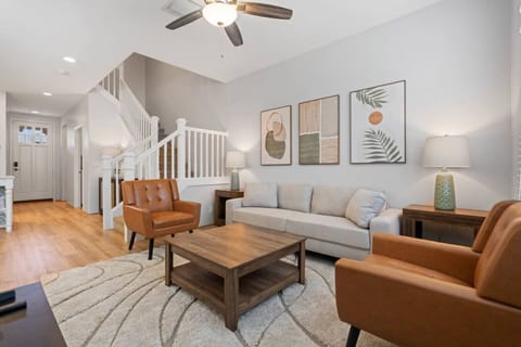 Settle down and make yourself at home! This living room is all about comfort and connection.