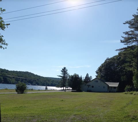 View from the Front of Cabin/parking