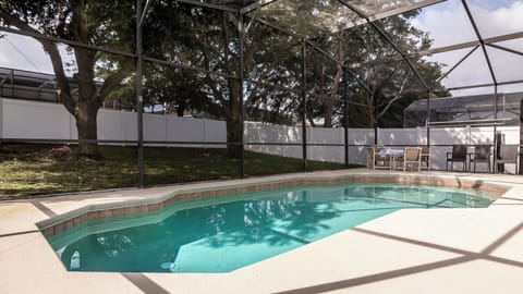 Private pool with outdoor dining