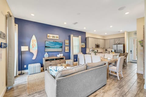 Open living and dining space