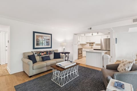 Living room with flat screen tv.