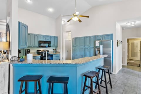 Cook dinner in the beautiful, fully equipped kitchen—providing everything you need to prepare meals with ease and style.