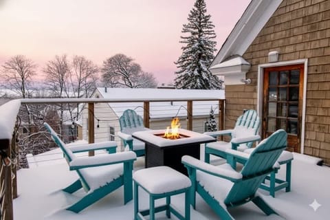 This large deck overlooks Lake Champlain and offers the best views you'll find, relaxing here while sipping hot cocoa under the stars is an unbeatable experience!