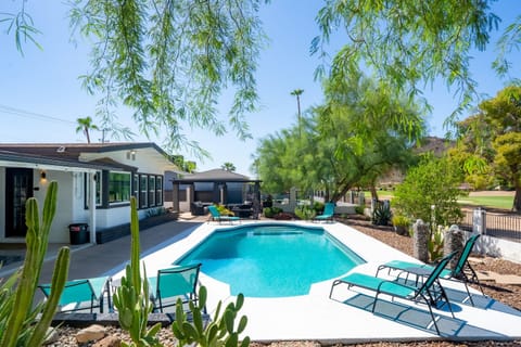 Large heated pool